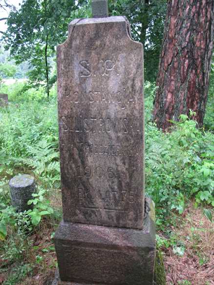 Nagrobek Konstancji Sulistrowskiej na cmentarzu Gajdzie/Rudele niedaleko Kuszlan
